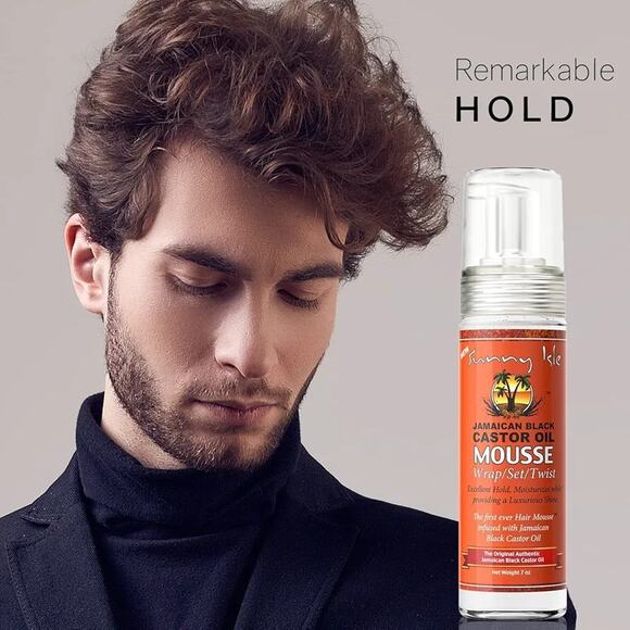 Sunny Isle Jamaican Black Castor Oil Mousse Wrap Set Twist 7oz | Excellent Hold - Picture 3 of 7